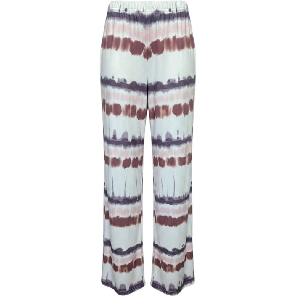 Palazzo Pants‎ Tie Dye Womens 4XL Pink Burgundy Cinch Waist Boho Hippie Bohemian